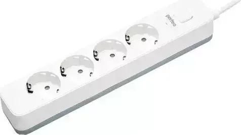 Фильтр PERFEO (PF_C3961) POWER STREAM - 4 роз - 5,0 м - белый сетевой фильтр - 4 - м -