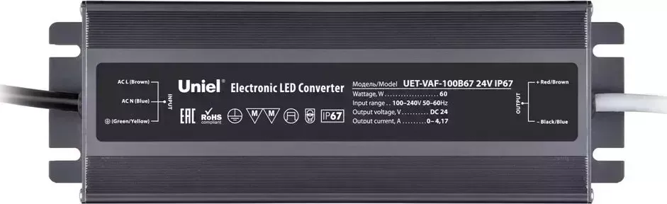 Блок питания UNIEL UET-VAF-100B67 24V IP67