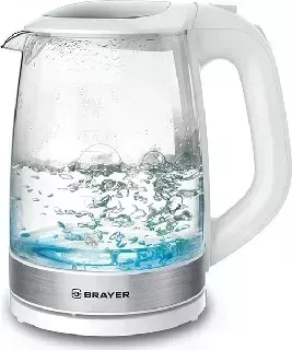 Чайник электрический BRAYER BR1040WH стекло