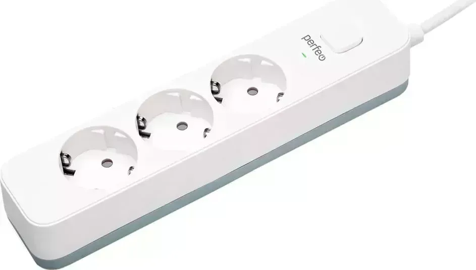 Фильтр PERFEO (PF_C3953) POWER STREAM - 3 роз - 5,0 м - белый сетевой фильтр - 3 - м -