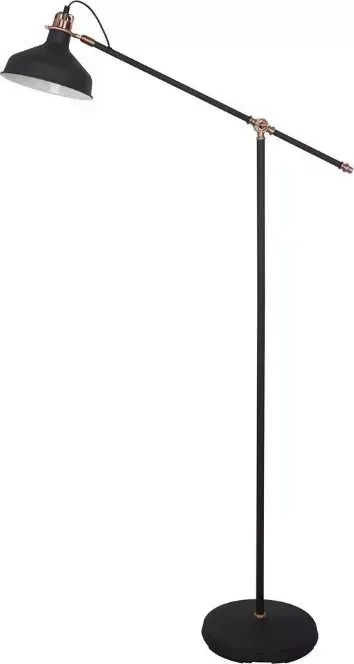 Светильник CAMELION KD-425F C62 черный + медь ( напольный AMSTERDAM, 1х E27, 40Вт, 230В, металл)