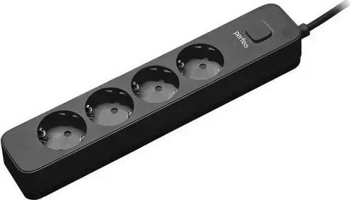 Фильтр PERFEO (PF_C3960) POWER STREAM - 4 роз - 3,0 м - черный сетевой фильтр - 4 - м -