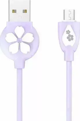 Сетевой адаптер HOCO (6957531051206) JP15 USB (m)-microUSB (m) 1.2м - фиолетовый -micro -