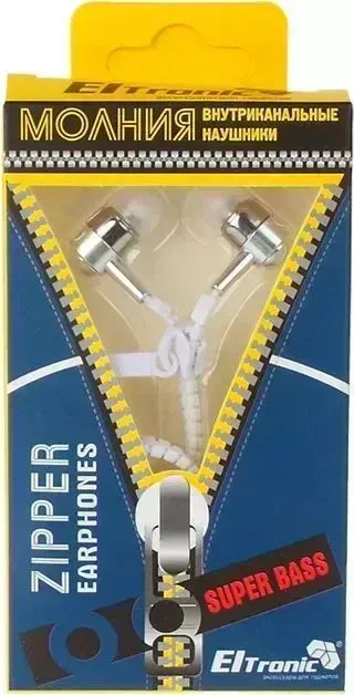 Наушники ELTRONIC (4460) ZIPPER, белый