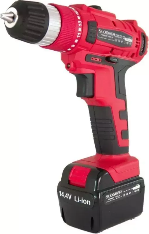 Дрель аккумуляторная SLOGGER CD314Li Аккумулятор красный