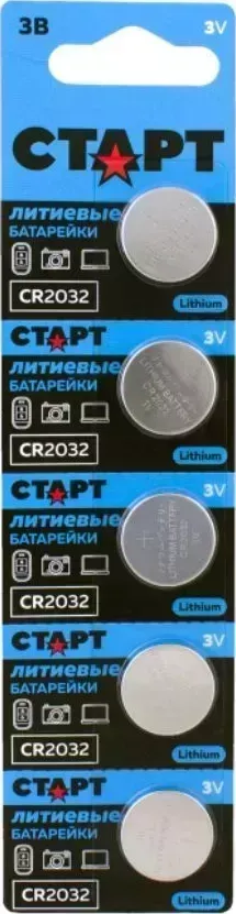 Батарейка СТАРТ CR2032 - BL5 100/2000 - (17351) -