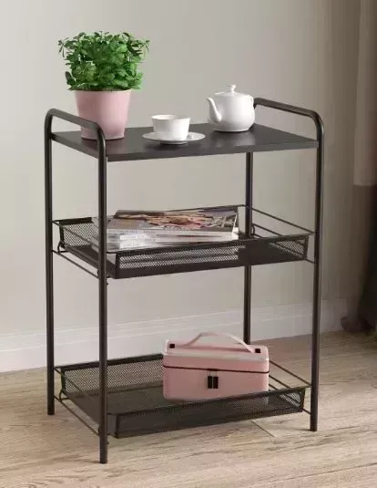 Этажерка ЗМИ "Ладья 33С" (LADYA 33С storage rack), черный Э557 Ч
