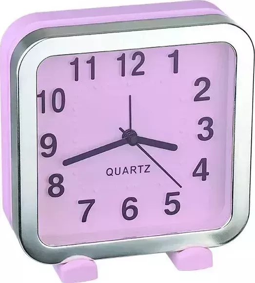 Часы настольные PERFEO (PF_C3163) Quartz "PF-TC-018", квадратные 13*13 см, красные