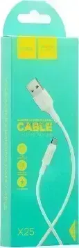 Кабель HOCO (6957531080152) X25 USB - TYPE-C 2A 1М силикон белый