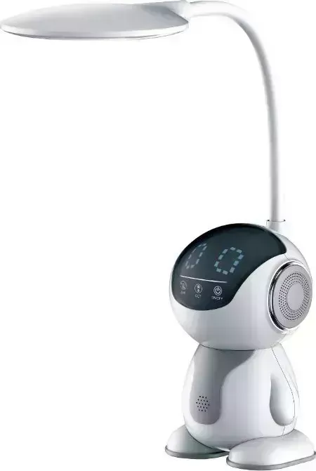 Настольный светильник CAMELION (13008) KD-858 C01 белый+серый ( Свет-к наст.8 Вт,230В,500 лм,сенс.рег.ярк и цвет.темп)