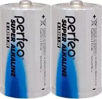 Батарейки PERFEO LR20/2SH SUPER ALKALINE (10)