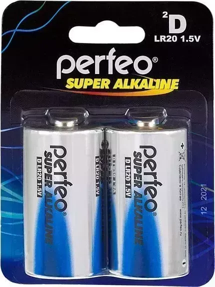 Батарейки PERFEO LR20-2BL SUPER ALKALINE (20)