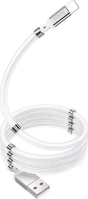 Кабель HOCO (6931474730725) U91 USB-8 Pin 2.4A 1m ПВХ белый