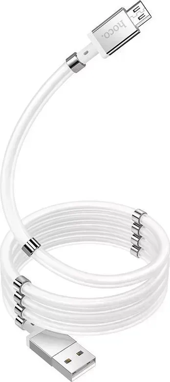 Кабель HOCO (6931474730732) U91 USB-microUSB 2.4A 1m ПВХ белый
