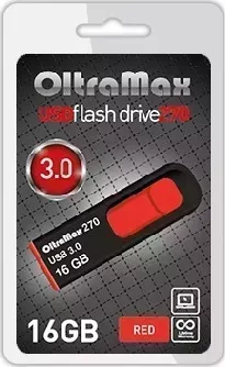 Флеш-накопитель OLTRAMAX OM-16GB-270-Red 3.0 красный флэш-накопитель