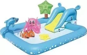 Бассейн BEST WAY BESTWAY 53052 Игровой с брызгалкой и принадл. для игр "Аквариум" 239*206*86 см, 308 л с и л
