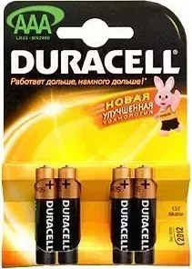Батарейки DURACELL LR03-4BL BASIC