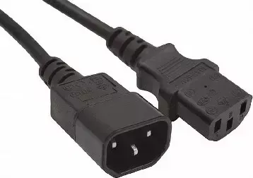 Кабель GEMBIRD /Cablexpert (00330) PC-189, 1.8м, C13-C14, 6А, черный (5)