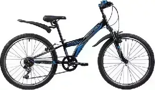 Велосипед NOVATRACK 24SH6V.RACER.10BK20 24" RACER сталь.рама 10" ,черный 140691