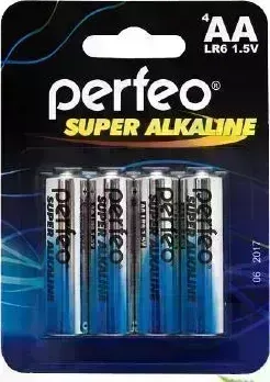 Батарейки PERFEO LR6-4BL SUPER ALKALINE (120)