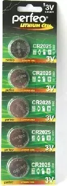 Батарейки PERFEO CR2025-5BL LITHIUM