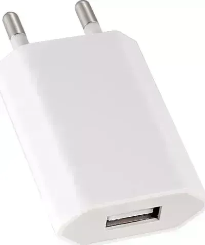 Сетевой адаптер PERFEO (I4605) Тип 1, СЗУ 1хUSB, белый