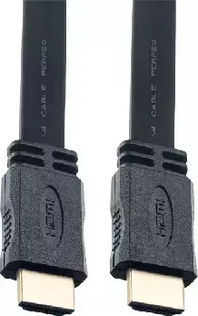 Кабель HDMI PERFEO (H1301) A вилка - A вилка VER.1.4 плоский 1м