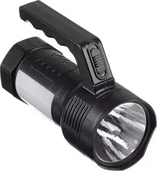 Фонарь ЕРМАК прожектор, 1 LED+12 LED, 1Вт+3Вт, 800мАч, вилка 220В, 14х10см, 2 режима, пластик 223-004