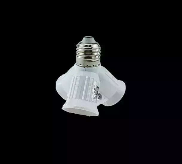патроны и переходники ECOLA A7W37WEAY BASE с цоколя E27 на 3хE27 Белый