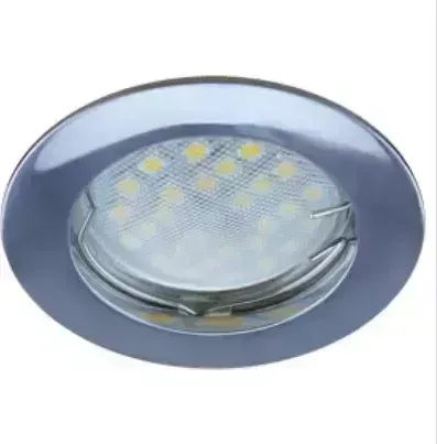 Светильник ECOLA FC1601EFF MR16 DL100 GU5.3 встр. литой Хром 24X75