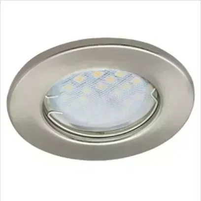 Светильник ECOLA FS1621EFY LIGHT MR16 DL90 GU5.3 встр. плоский Сатин-Хром 30X80 - 2PACK (кD74)