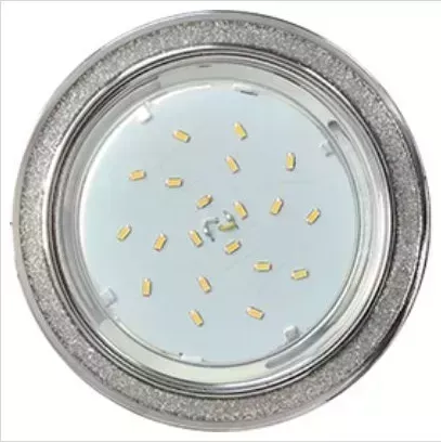 Светильник ECOLA FS53GRECB GX53 H4 DL3901 встраив. без рефл. Круг под стеклом Серебряный блеск / хром 106х38 (к+) встраиваемый светильник H4 светильник /
