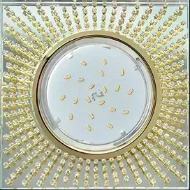 Светильник ECOLA FG53SGECB GX53 40х123х123 мм