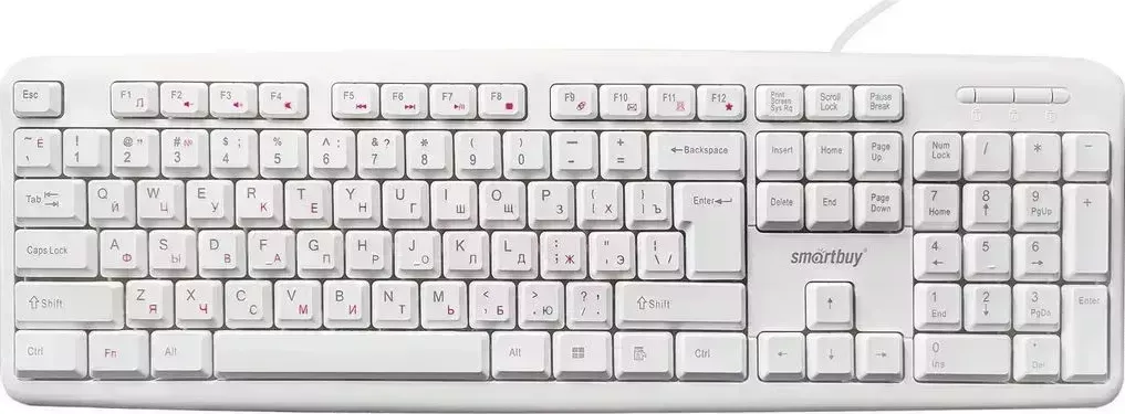 Клавиатура SMARTBUY (SBK-210U-W) ONE 210 USB белая