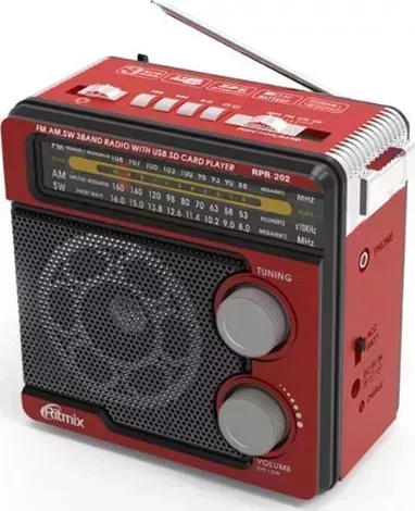 Радиоприёмник RITMIX RPR-202 красный