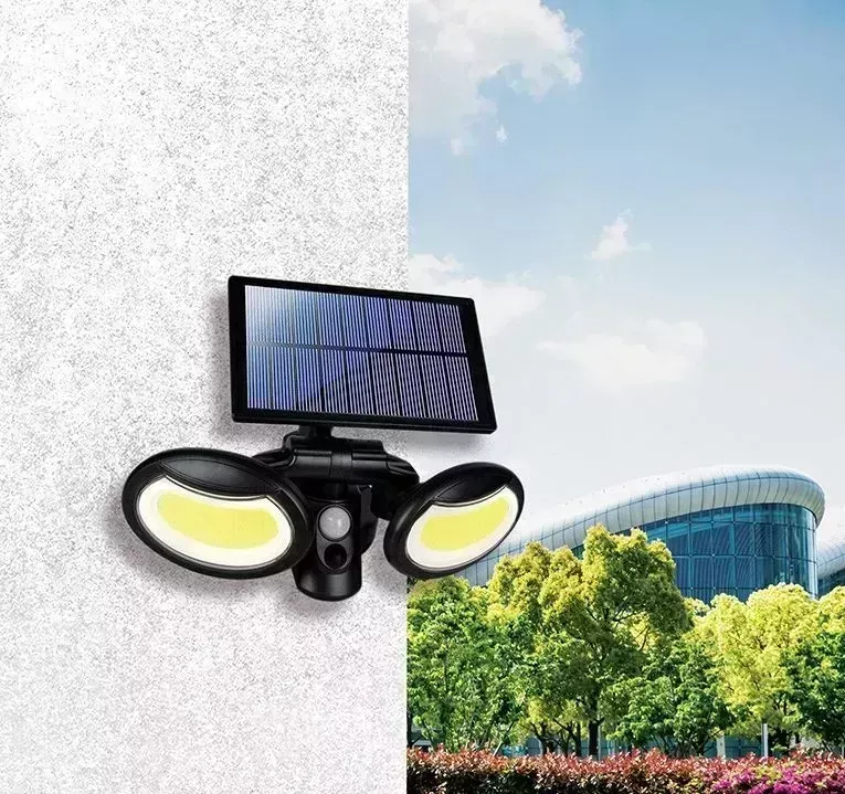 Прожектор LAMPER (602-1010) NEW AGE COB 6500 K с датчиками движения и освещенности, встроенный аккумулятор
