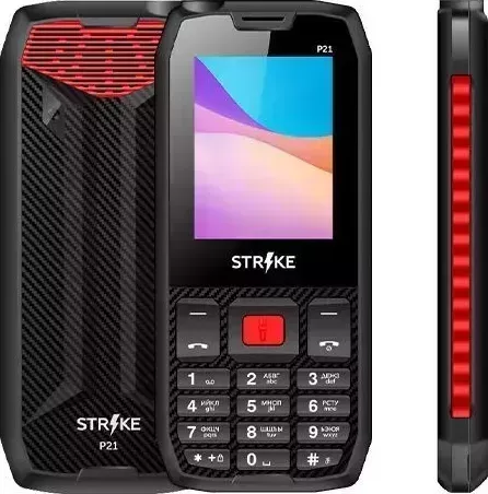 Мобильный телефон STRIKE P21 BLACK+RED