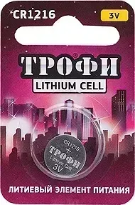 Батарейки ТРОФИ CR1216-1BL (10)