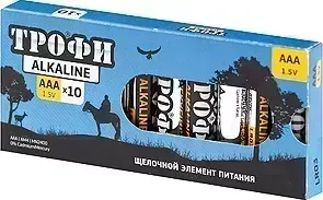 Батарейки ТРОФИ LR03-10 BOX (100)