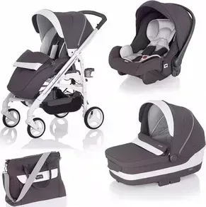 Коляска 3 в 1 INGLESINA 3 в 1 Trilogy System на шасси Trilogy White, цельная ручка (AA35F6PLN + AE37F3200) (KA37F3PLN)