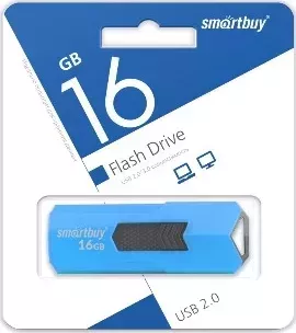 Флеш-накопитель SMARTBUY (SB16GBST-B) 16GB STREAM BLUE