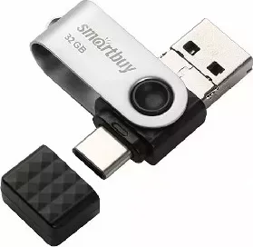 Флеш-накопитель SMARTBUY (SB64GBTRIO) TRIO 64GB 3.0/USB-C/ MICRO-B OTG USB3.0/USB-C/USB