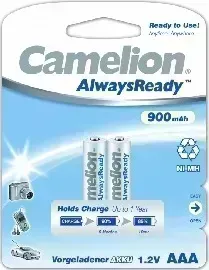 Батарейки CAMELION (9165) AAA- 900MAH NI-MH ALWAYS READY BL-2 (NH-AAA900ARBP2, аккумулятор, 1.2В)