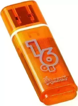 Флеш-накопитель SMARTBUY (SB16GBGS-OR) 16GB GLOSSY SERIES ORANGE