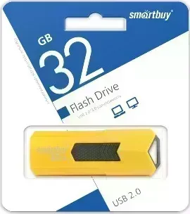 Флеш-накопитель SMARTBUY (SB32GBST-Y) 32GB STREAM YELLOW