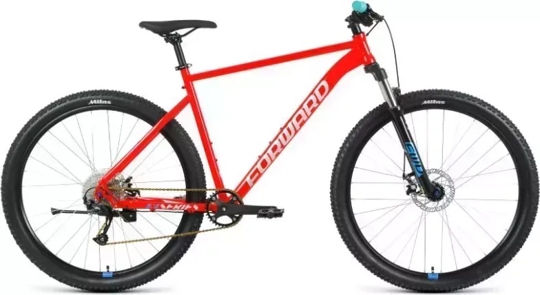Велосипед FORWARD SPORTING 29 XX D (29" 9 ск. рост. 17") 2022, красный/синий, RBK22FW29983 29 XX D 9