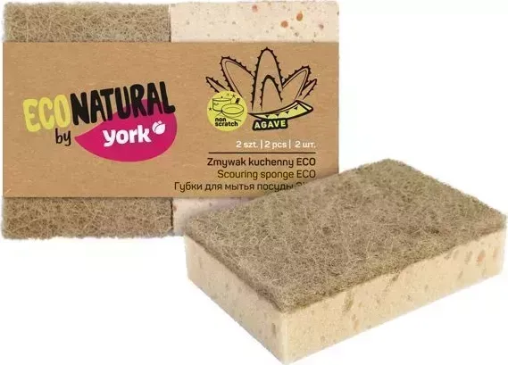 Губки для посуды ECO NATURAL BY YORK ЭКО Натурал 2 шт. 030200