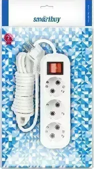 Удлинитель SMARTBUY (SBE-16-3-15-ZS) 3 гнз х 15 м (16А/3.5кВт, ПВС 3х1.0)