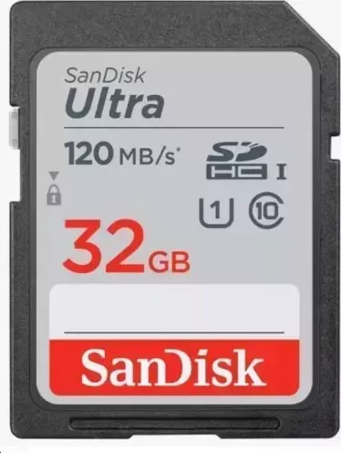 Карта памяти SANDISK 32GB SDHC Ultra Class10 UHS-I 120MB/s (SDSDUN4-032G-GN6IN)