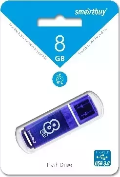 Флеш-накопитель SMARTBUY (SB8GBGS-DB) 8GB GLOSSY SERIES DARK BLUE 3.0